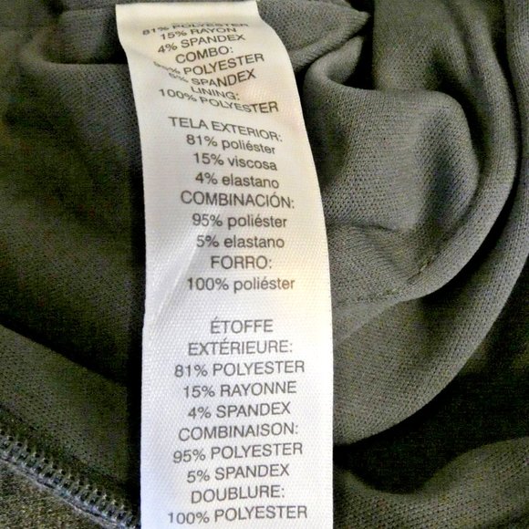 Dress Blue Gray Fitted Sheath ColorBlock Office Holiday Party WHBM Size 00 - Picture 11 of 12